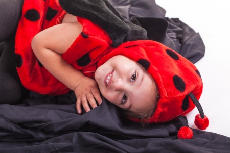 I am changing into a ladybird and Im the friendliest of them all.の写真素材