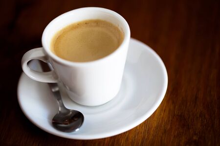 A nice cup of coffee to start the day with.の写真素材