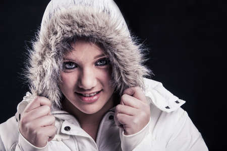 With glass eyes and a furry jacket, you never know...の写真素材