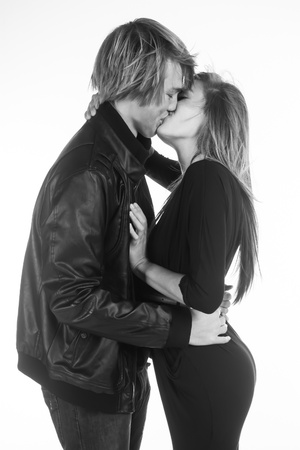 These teens very young and in love.の写真素材