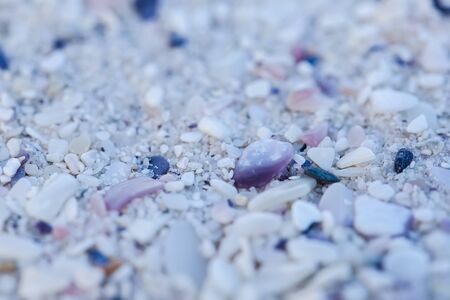 Beautiful small rocks situated on the beach の写真素材