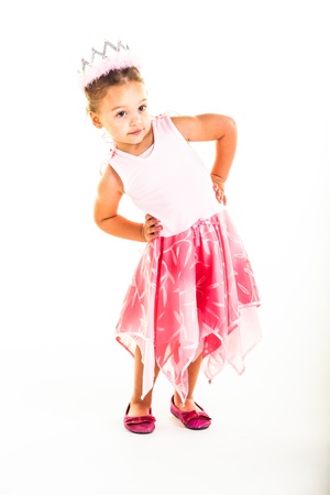 A little princess with a confident personality.の写真素材