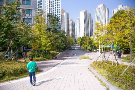 Seoul/South Korea-18.10.2016:The typical view on the Seoul's streetの写真素材
