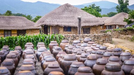 The Nagan Eupseong folk villageの写真素材