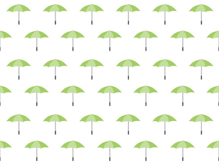 Seamless Emerald Umbrella Pattern Backgroundのイラスト素材