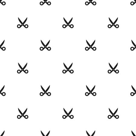 Seamless Scissors Silhouette Pattern Background Textureのイラスト素材
