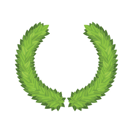 Laurel Leaf Tree Green Wreath Winner Awardのイラスト素材