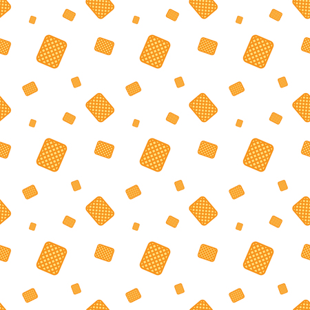 Cookie Bakery Sweet Dessert Seamless Pattern Backgroundのイラスト素材