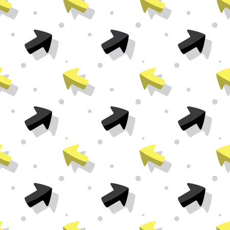 Arrow Navigation Symbol Cute Style Seamless Clear Background Patternのイラスト素材