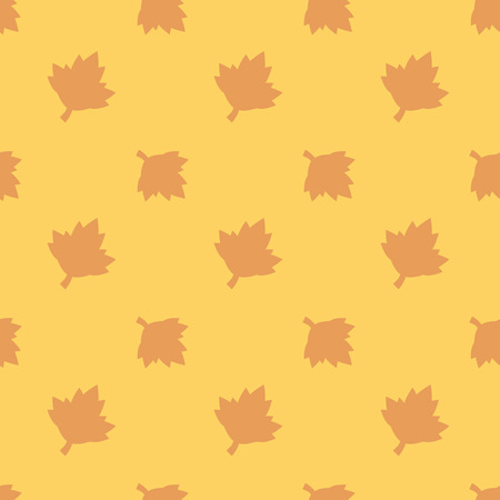 Maple Leaf Nature Seamless Silhouette Pattern Backgroundのイラスト素材
