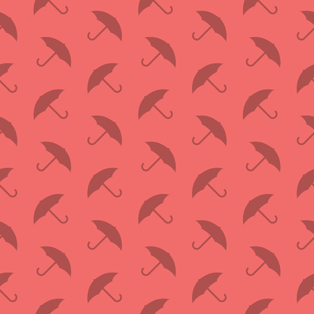 Umbrella Protection Seamless Pattern Fabric Or Decorative Silhouette Backgroundのイラスト素材