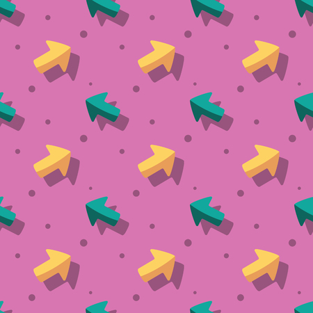 Arrow Pointer Cute Symbol Seamless Pattern Backgroundのイラスト素材