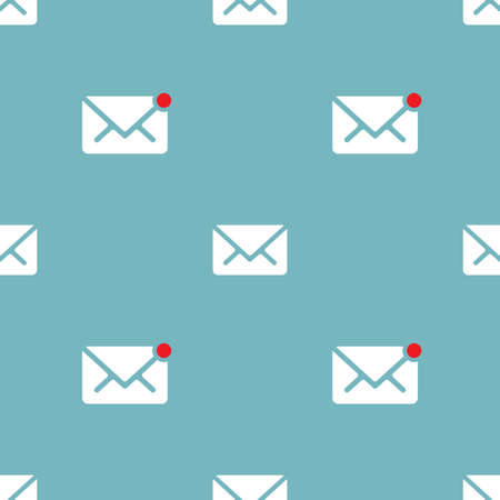 Email new message seamless pattern on navy background mail document message correspondenceのイラスト素材