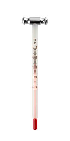 Closeup view of wine thermometerの写真素材