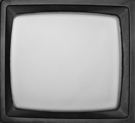 Vintage TV screen. In B/W. Use for backgroundの写真素材
