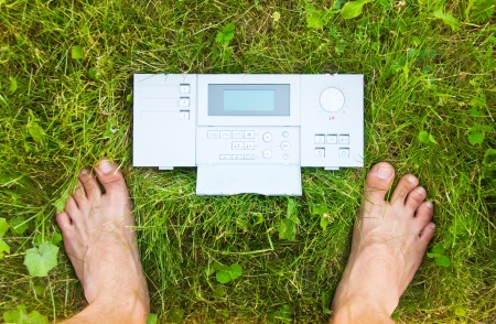 Control panel of the Nature. Create your climateの写真素材