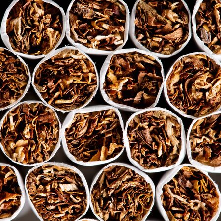 Close-up of cigarettes. Background or texture