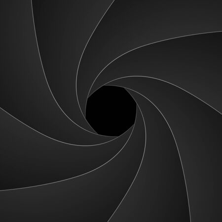 Illustration of a shutter apertureの写真素材
