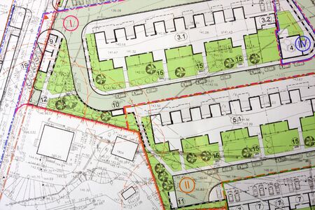 Architectural general plan. Background or texture
