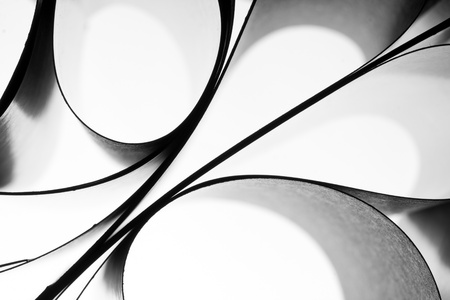 Abstract paper curves. Use for background or texture