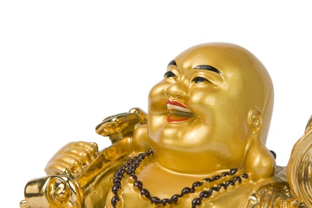 Netsuke of Buddha. Isolatedの写真素材