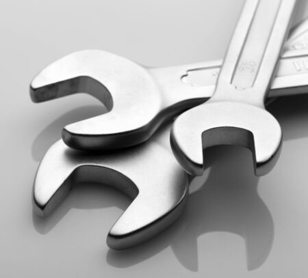 Set of open end wrenchesの写真素材