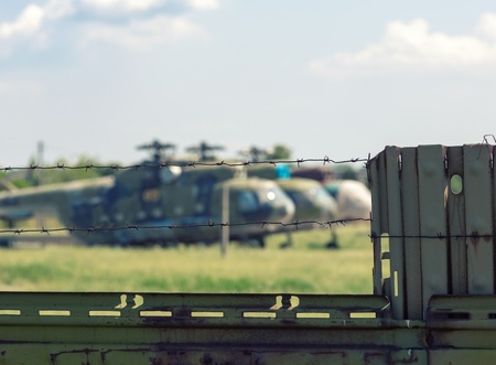 Abandoned old russian military airfieldの写真素材