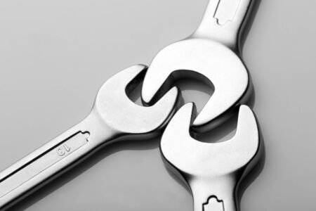 Set of open end wrenchesの写真素材