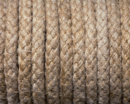 Macro view of twisted rope