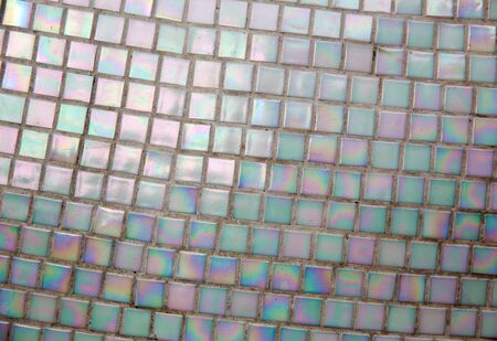 Abstract background of pearl tile wallの写真素材