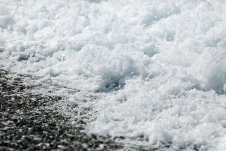 Closeup of splashing sea wave