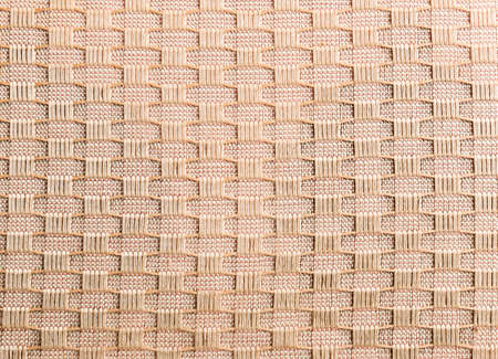 Close up of beige knitted textureの写真素材
