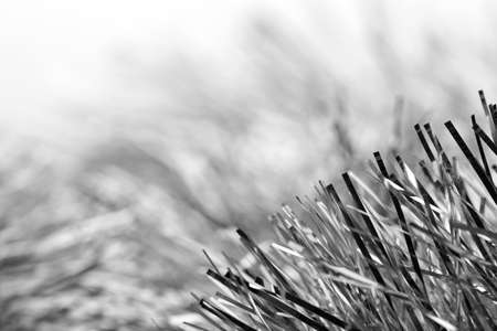 Macro view of christmas streamerの写真素材