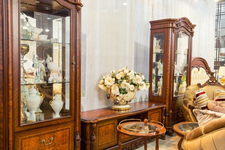 Classical cupdoards in the roomの写真素材