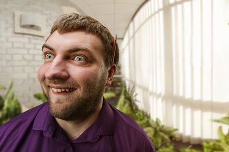 Funny man in the office