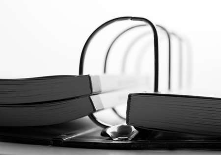 Macro of file folder with catalogsの写真素材