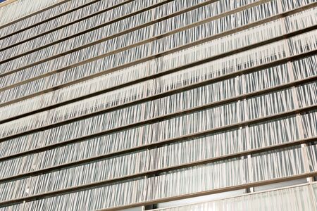 Plastic boards with black and white patternの写真素材