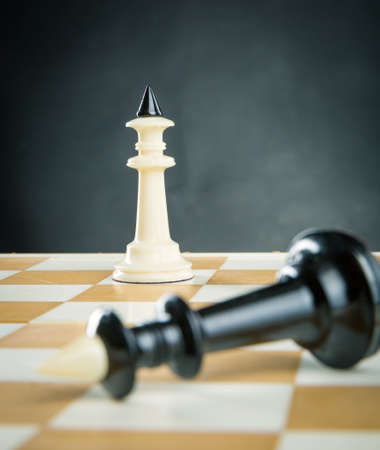 Kings competition on the chess boardの写真素材
