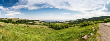 Green hills landscapeの写真素材