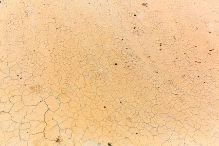 Cracked dry soil.