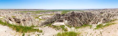 Scenic view of Rock formations in sunny dayの写真素材