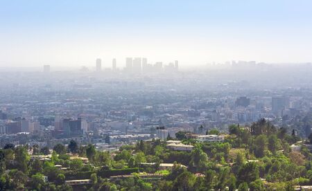 Cityscape with scyscrapers at Los Angeles