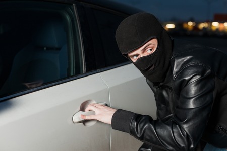 Carjacking danger, car insurance conceptの写真素材
