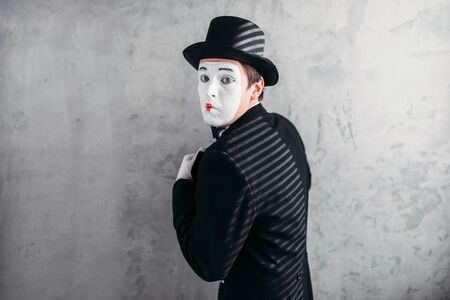 Male comedy artist posing, circus actorの写真素材