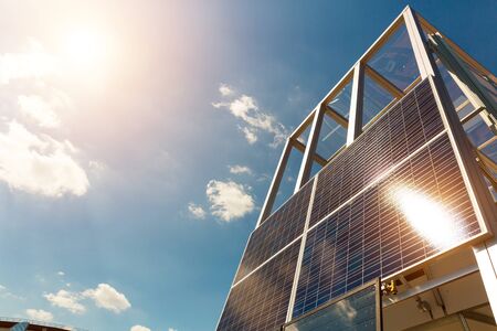 Solar panel, sun battery, alternative energyの写真素材