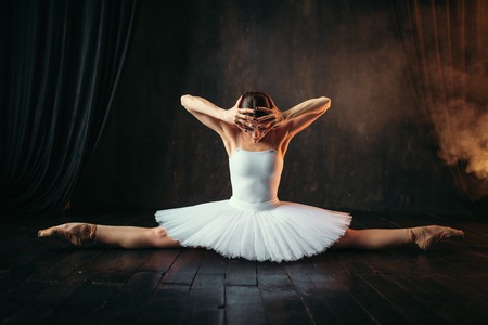 Body flexibility of ballet performer, stretchingの写真素材