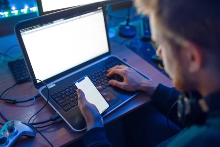 Male gamer, gaming lifestyle, cybersport