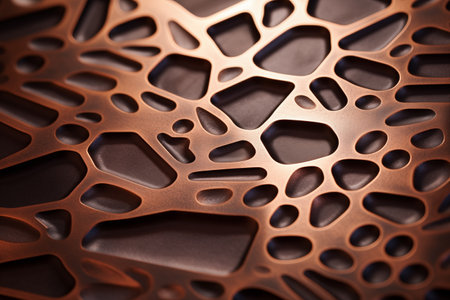 Textured copper surface. Nickel alloy background. Generative AIの素材