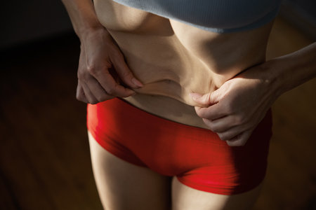 Woman bellyの写真素材