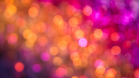 Abstract circular bokeh background of Christmaslight. Colorful background.の素材